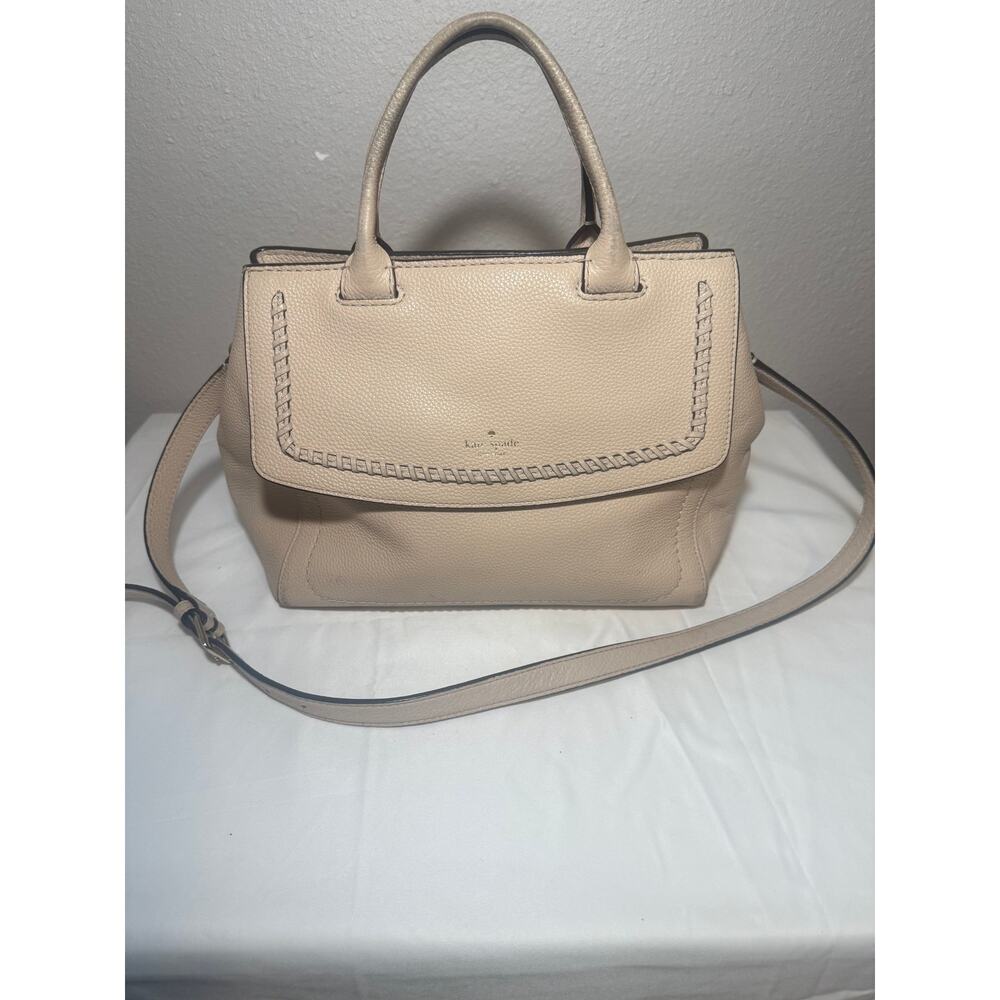 Kate Spade New York Pebbled Leather Satchel Crossbody Tote Bag